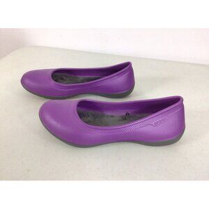 Crocs Purple Shoes Fleece Lined Womens 8